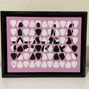 The Beatles Abbey Road Guitar Pick Painting